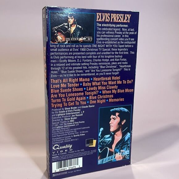 Lot of 3 Elvis Concert Specials on VHS: ‘68 Comeback Special, One Night With You - Picture 5 of 10
